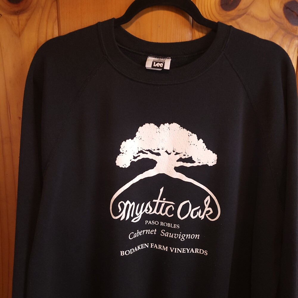 Lee vintage 90s wine winery Crewneck Sweatshirt 2X Black Mystic Oak Paso Robles